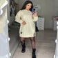 📦Livrare gratuită📦Rochie sweatshirt cu decupaje pentru femei