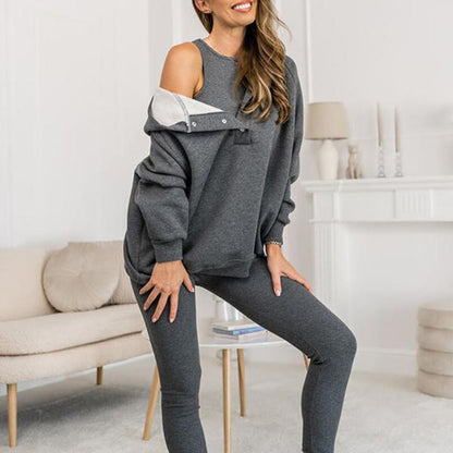 📦Livrare gratuită📦🎅 Crăciun Casual Comfy Hoodie Set 🎄.