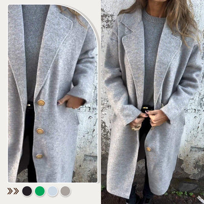 📦Livrare gratuită📦Palton cu mânecă lungă Tweed Lapel pentru femei