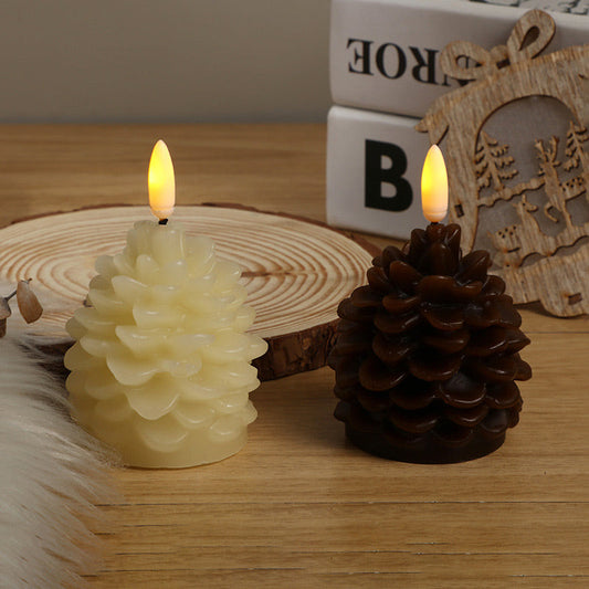 📦Livrare gratuită📦🎄Ultima zi BUY 1 GET 1 FREE🎁Flameless LED Pine Cone Lumânări pentru decor de vacanță