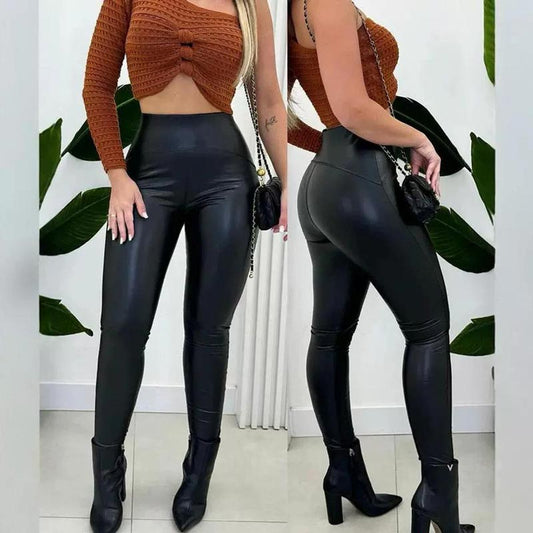 📦Livrare gratuită📦Femeii Casual PU Leather Leggings