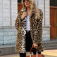 📦Livrare gratuită📦🔥 Haina de iarnă cu blană falsă Leopard Lapel la modă pentru femei