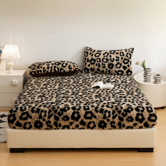 📦Livrare gratuită📦Hot Sale🔥 Soft Leopard Print Folding Sheet